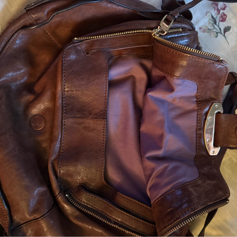Kooba Brown Leather Shoulder Bag - Picture 3 of 5